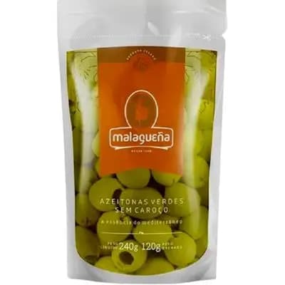 AZEITONAS VERDES MALAGUENA 240G DP