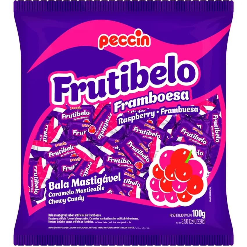 BALA PECCIN FRUTIBELO 100G FRAMBOESA