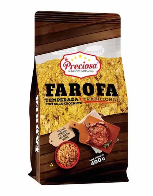 FAROFA TEMPERADA PRECIOSA 400G TRADICIONAL