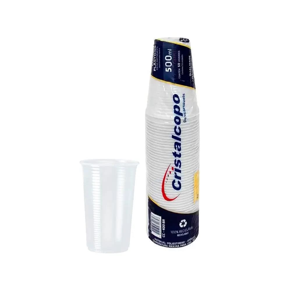 COPO DESC CRISTALCOPO 500ML 50UN