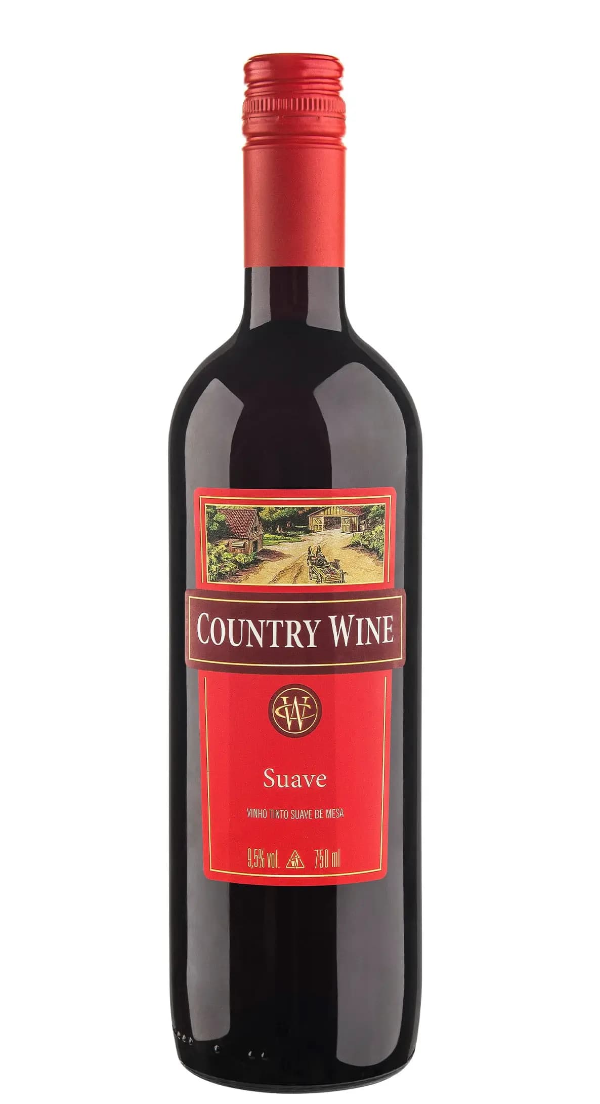 VINHO TINTO COUNTRY WINE SUAVE 750ML