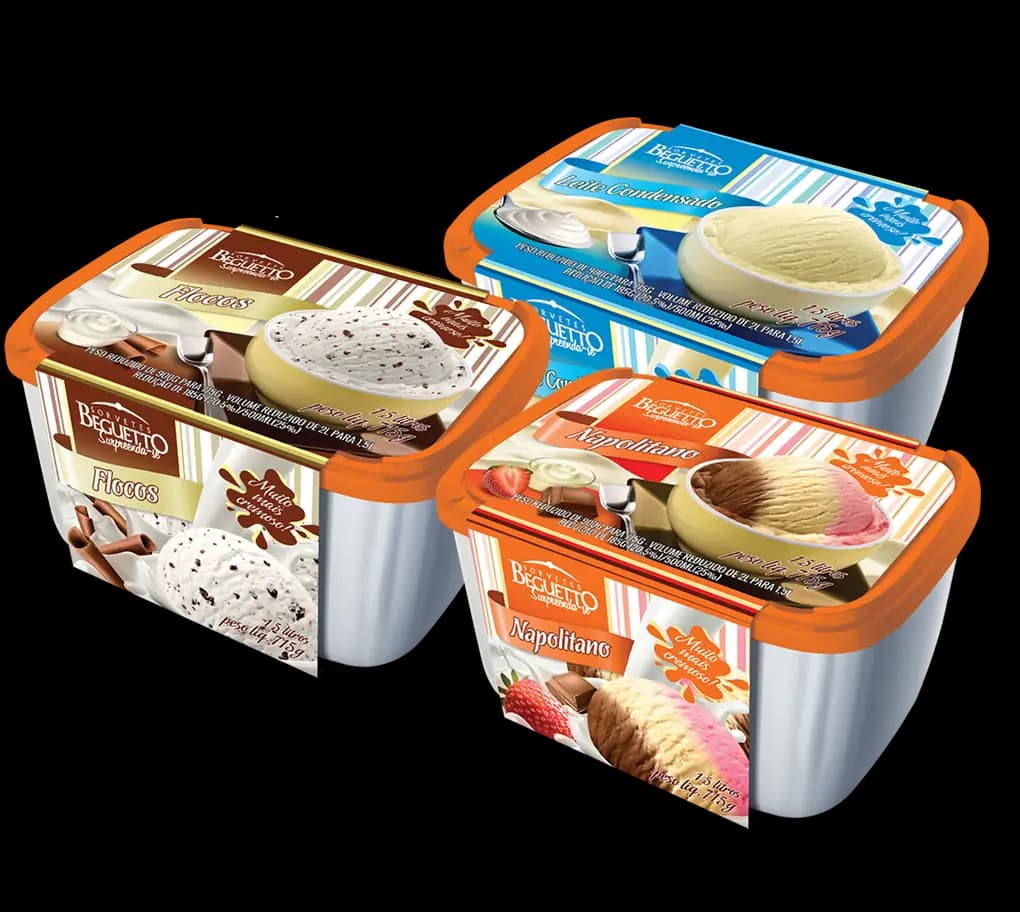 SORVETE BEGUETTO 1,5L FLOCOS