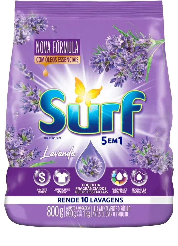 SABAO EM PO SURF LAVANDA SC 800G