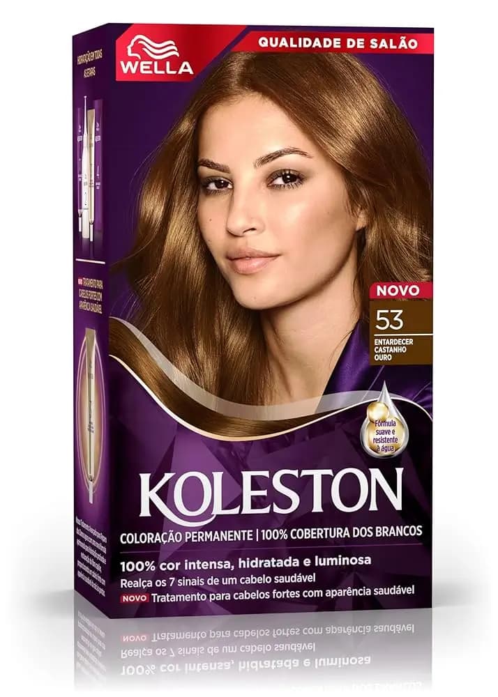 TINTURA KOLESTON CASTANHO OURO 53