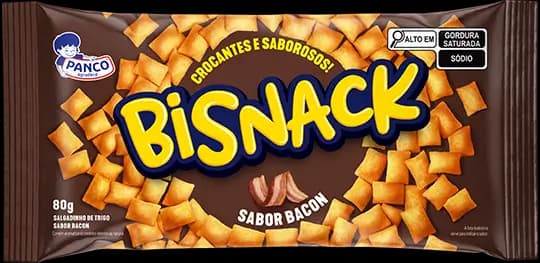SALGADINHO PANCO BISNACK 80G BACON