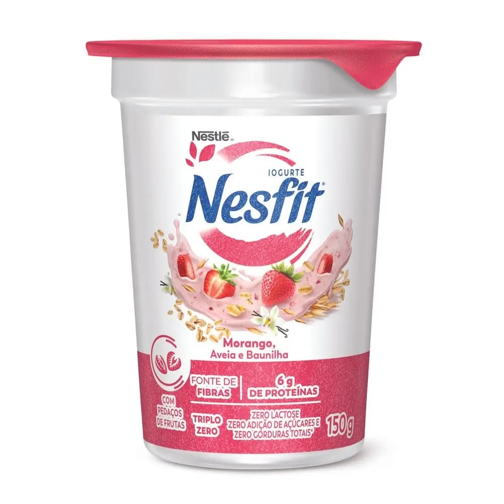 BISCOITO NESFIT MORANGO AVEIA E BAUNILHA 150G