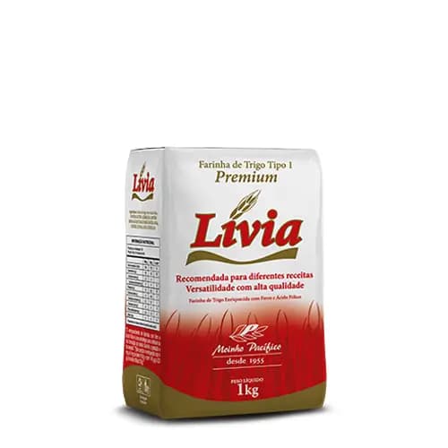 FARINHA DE TRIGO PREMIUM LIVIA 1KG