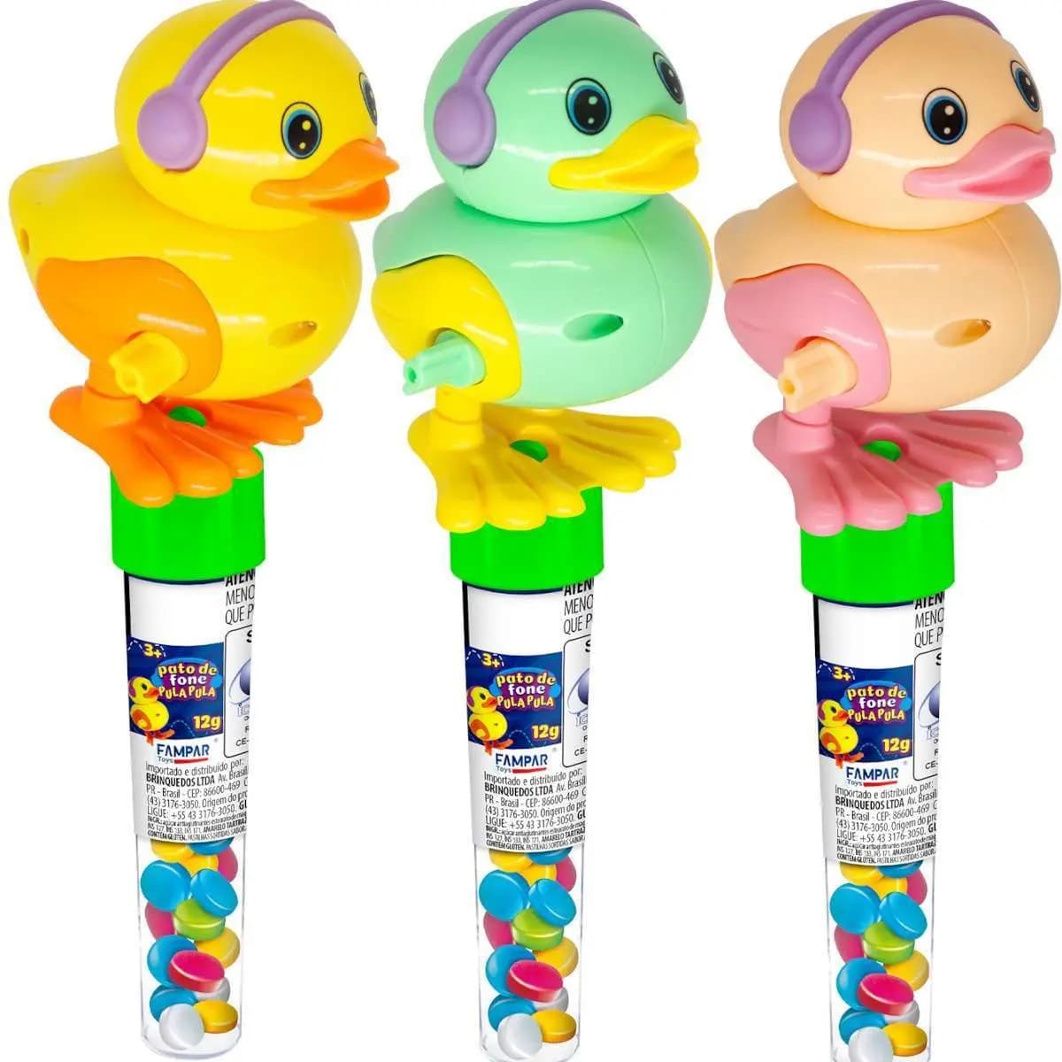 CONFEITO PATO FONE PULA PULA 12G