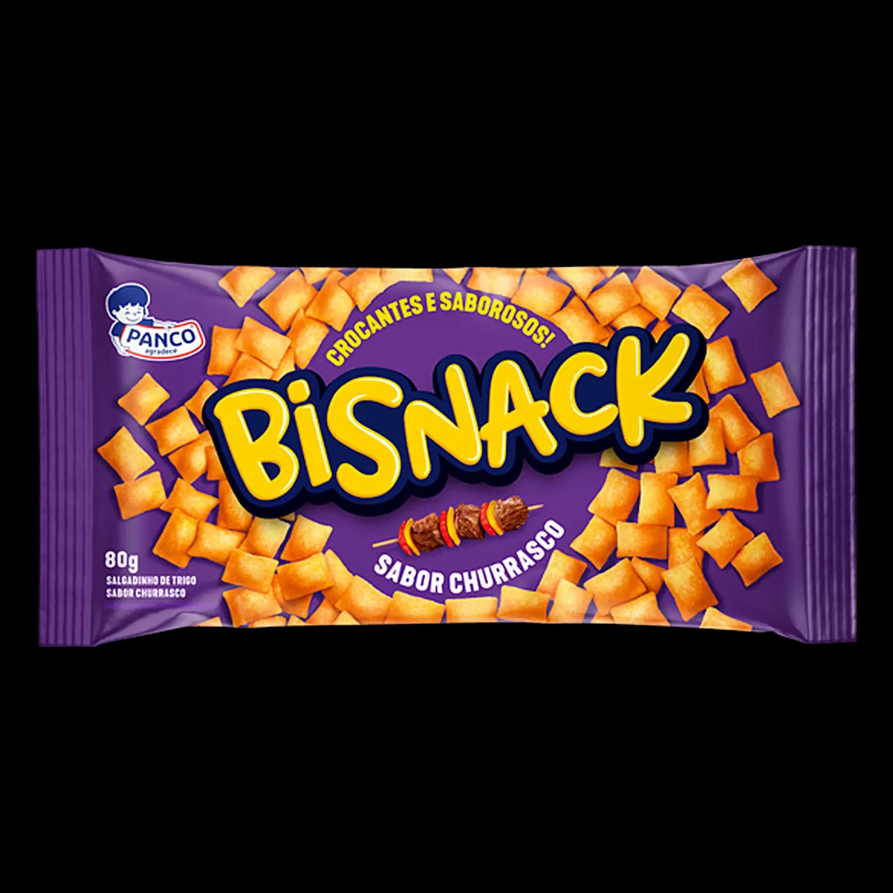 SALGADINHO PANCO BISNACK 80G CHURRASCO