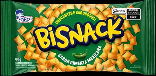 SALGADINHO PANCO BISNACK 80G PIMENTA MEX