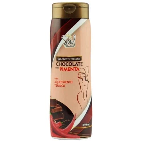 SABONETE LIQ INTIMO SOUL 210ML CHOC PIMENTA