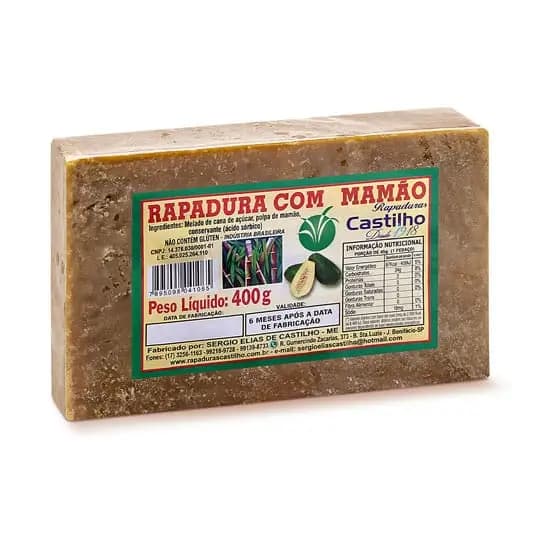 RAPADURA CASTILHO 400G MAMAO