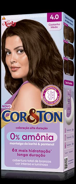 TINTURA COR E TON 0 AMONIA 4.0