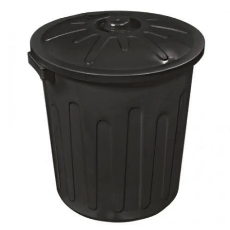 CESTO FECHADO ARQPLAST PRETO 30L
