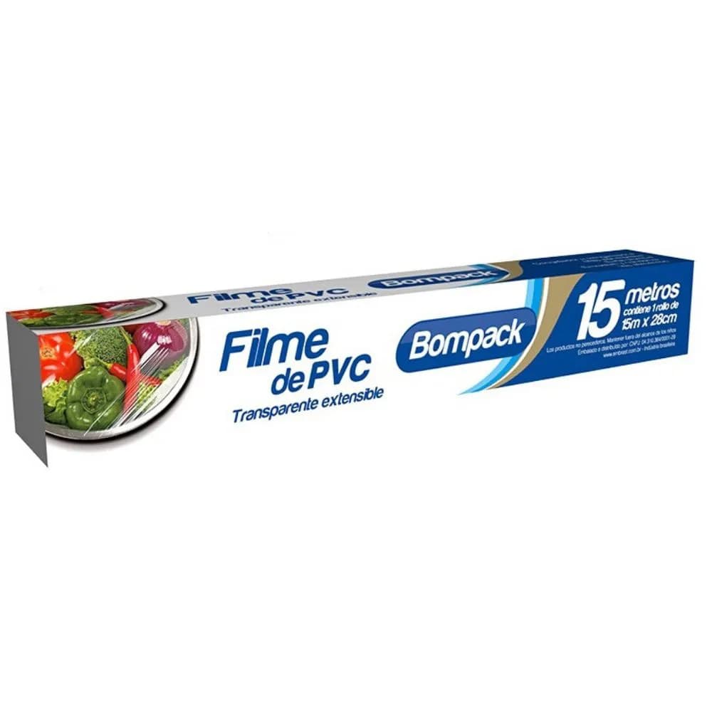 FILME DE PVC BOMPACK 15MX28CM
