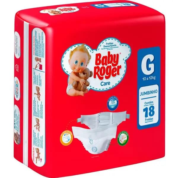 FRALDA DESC BABY ROGER JUMBINHO G C18
