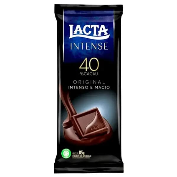 CHOCOLATE LACTA 85G INTENSE 40CACAU ORIGINAL
