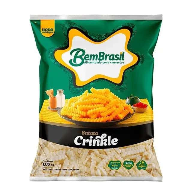 BATATA CG BEM BRASIL 1,05KG CRINKLE