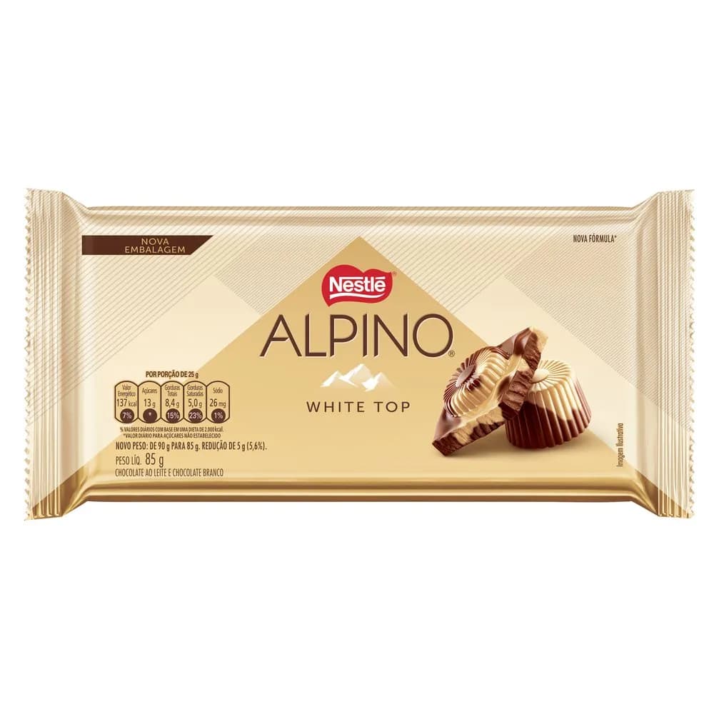 CHOCOLATE NESTLE 85G ALPINO WHITE TOP