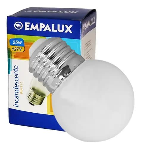 LAMPADA EMPALUX INCAND GELADEIRA E27 25W 127V