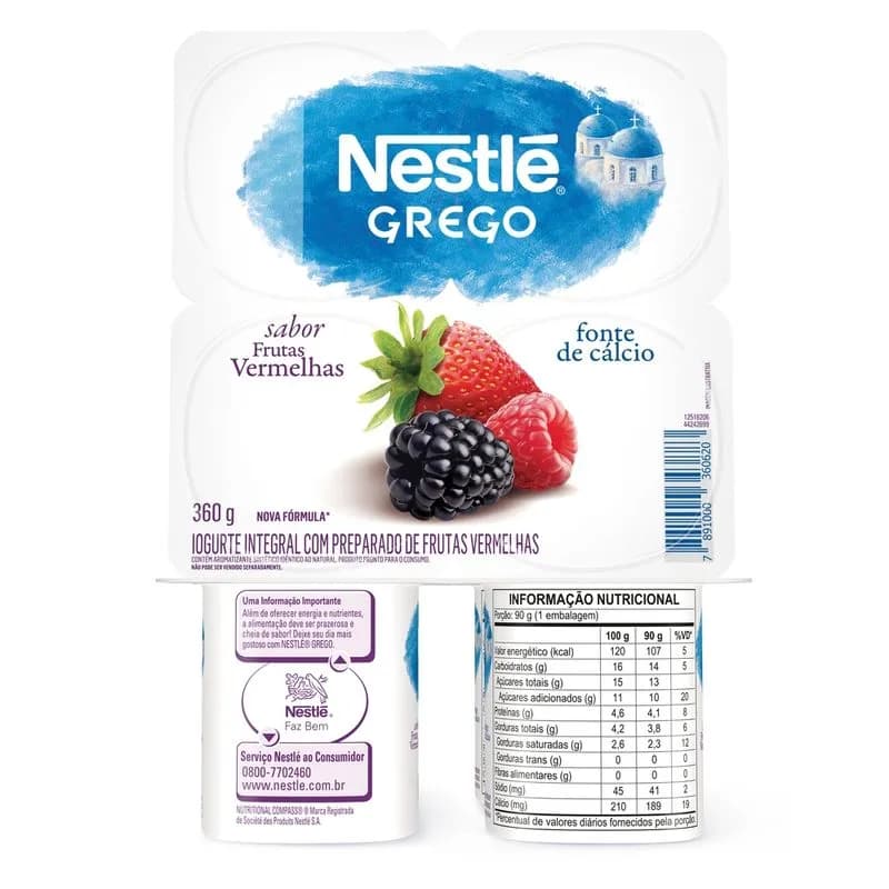 IOGURTE NESTLE GREGO 360G FR VERM