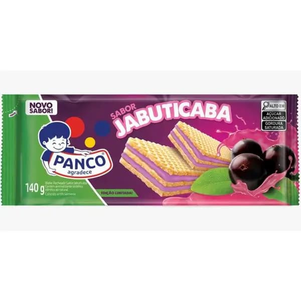 BISCOITO WAFER PANCO 140G JABUTICABA