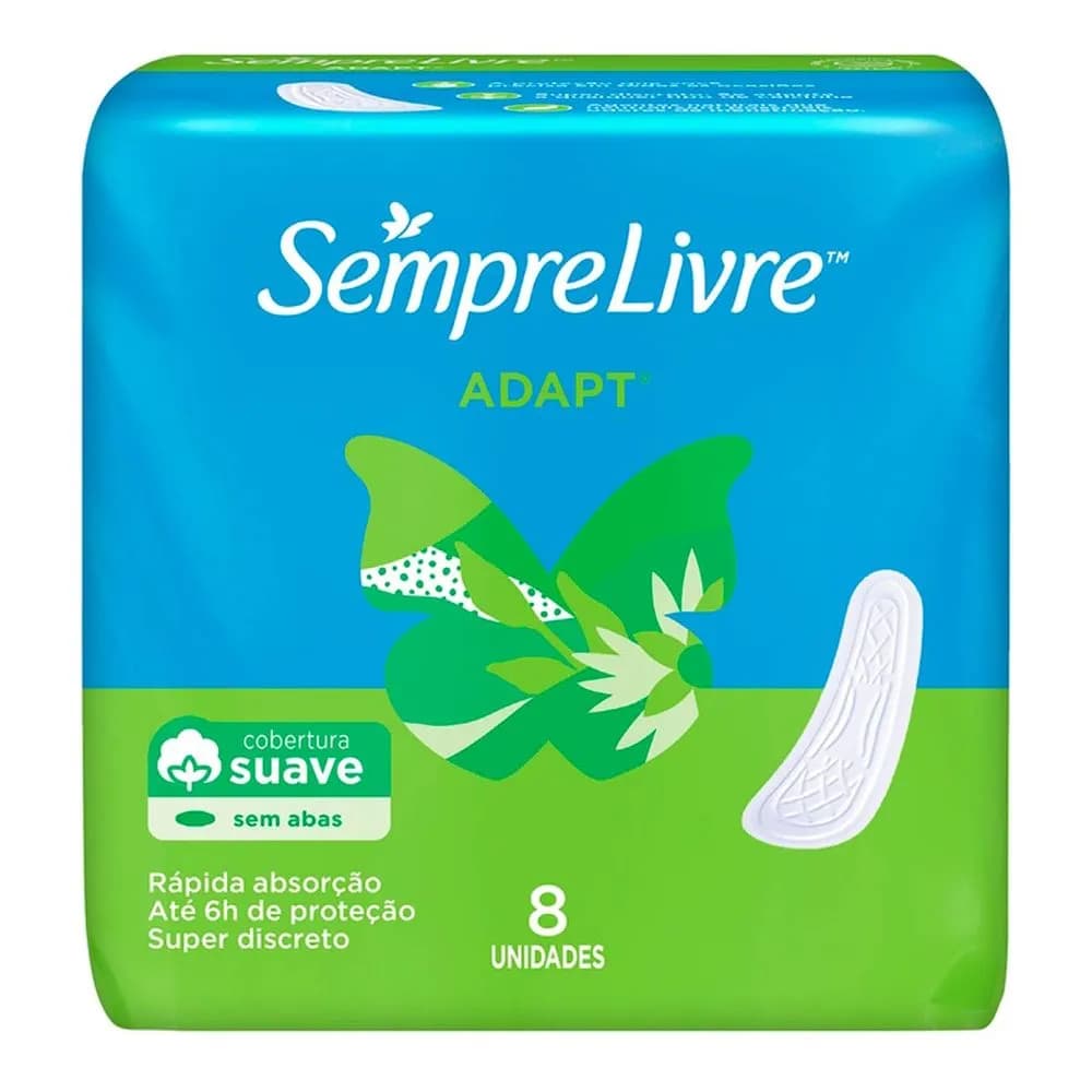 ABSORVENTE SEMPRE LIVRE ADAPT SEM ABAS 8UN