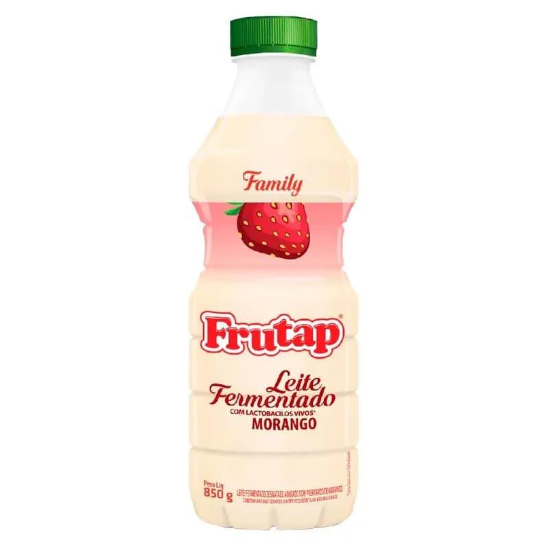 LEITE FERMENTADO FRUTAP 850G MORANGO