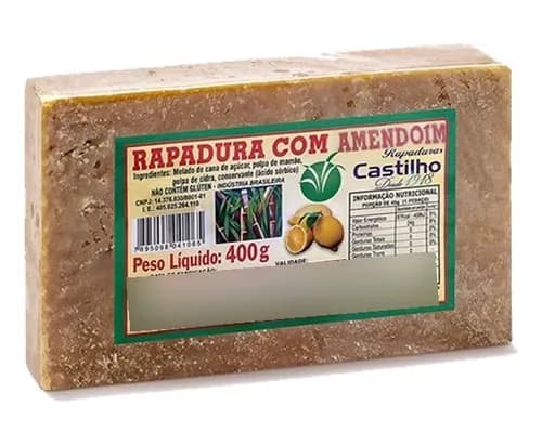 RAPADURA CASTILHO 400G AMENDOIM