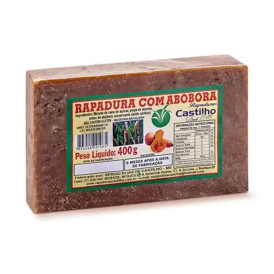 RAPADURA CASTILHO 400G ABOBORA