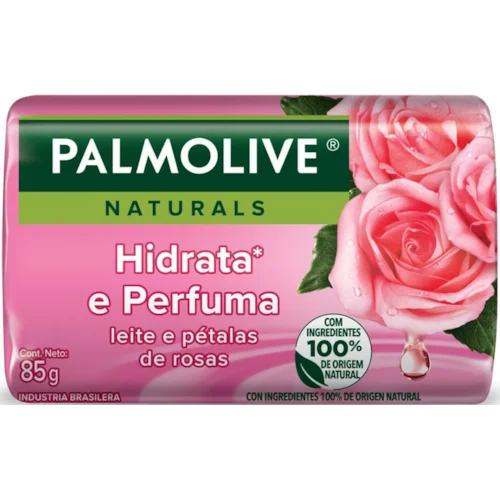 SABONETE PALMOLIVE 85G LEITE PETALAS ROSAS