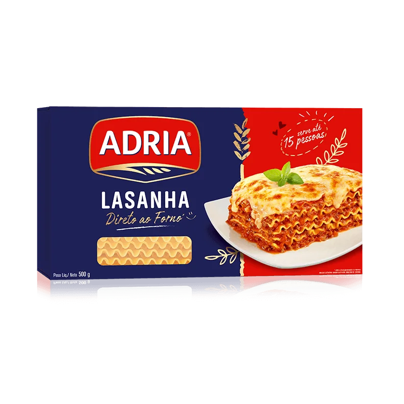 MASSA LASANHA ADRIA 500G