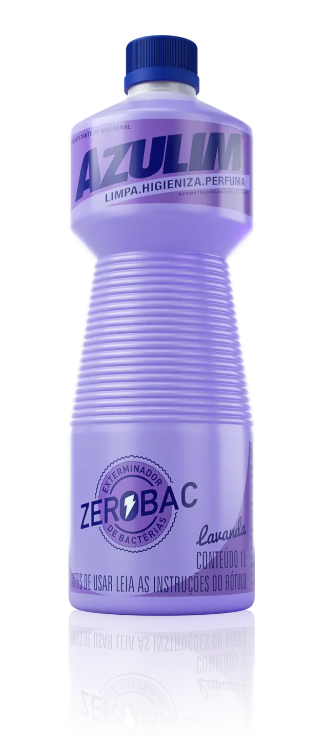 ALCOOL DESINF AZULIM ZEROBAC 1L LAVANDA