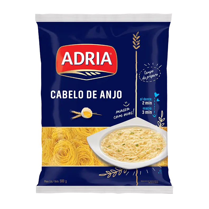 MACARRAO ADRIA 500G CABELO DE ANJO