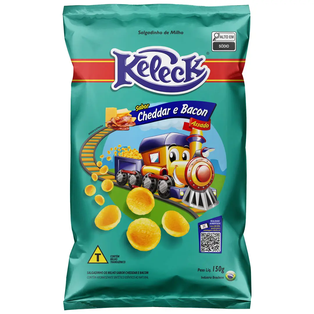 SALGADINHO KELECK 50G CHEDDAR E BACON
