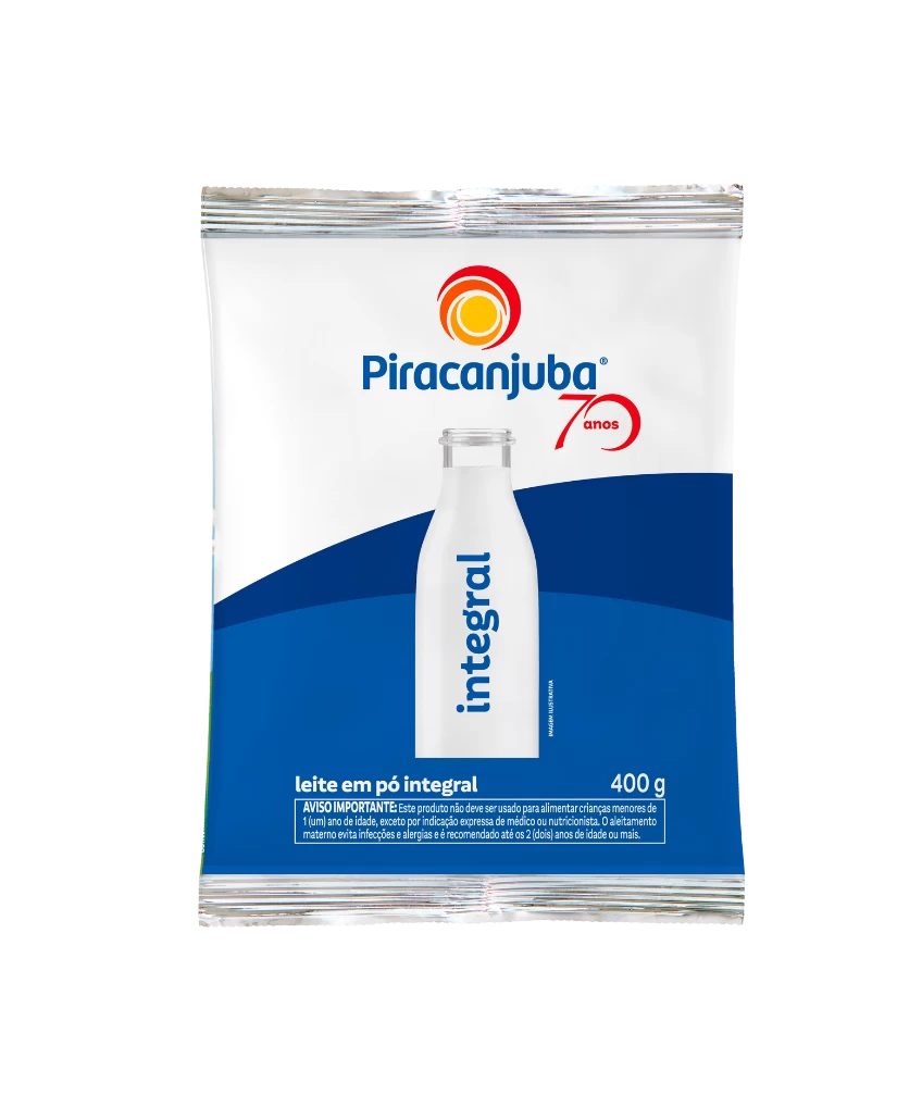 LEITE EM PO INTEGRAL PIRACANJUBA SC 400G