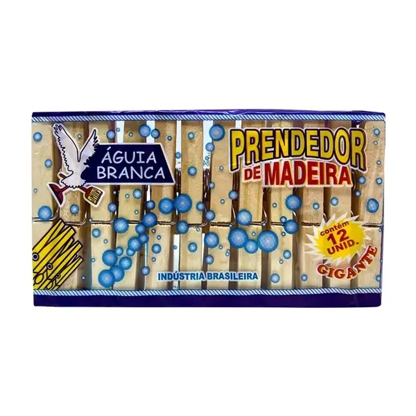 PRENDEDOR PLASTICO AGUIA BRANCA GIGANTE C12