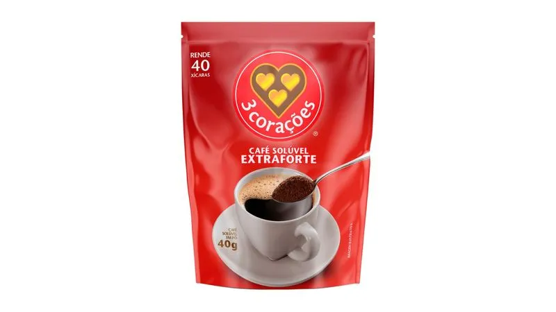 CAFE SOLUVEL 3CORACOES 40G EXTRAFORTE REFIL