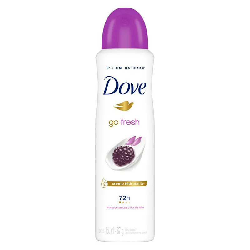 DESODORANTE AEROSOL DOVE 150ML GO FRESH AMORA