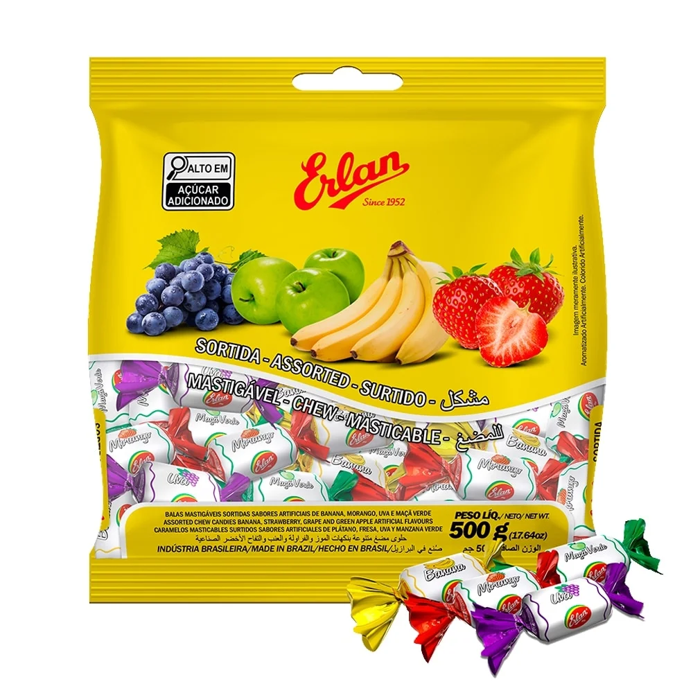 BALA MASTIGAVEL ERLAN  500G SORTIDA