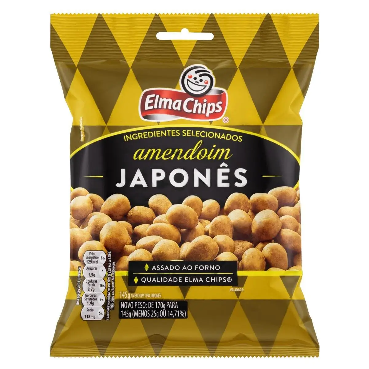 AMENDOIM JAPONES ELMA CHIPS 145G