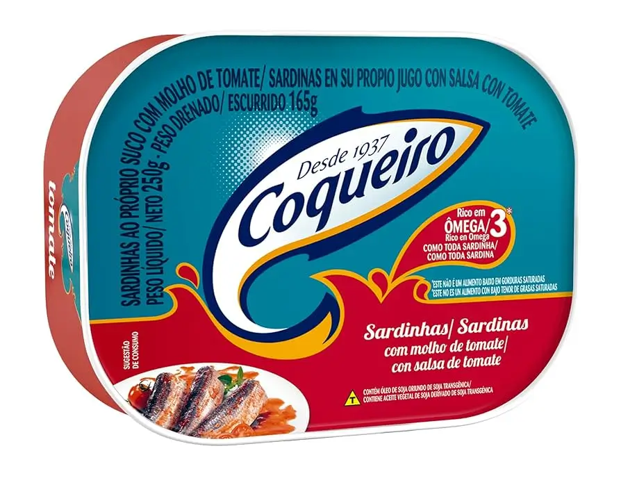 SARDINHA COQUEIRO 250G OLEO