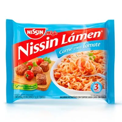 MACARRAO INSTANT NISSIN 85G  CARNE TOMATE
