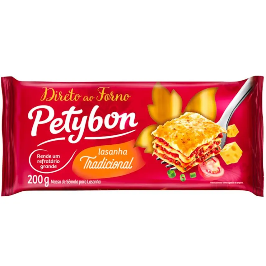 MASSA LASANHA PETYBON 200G