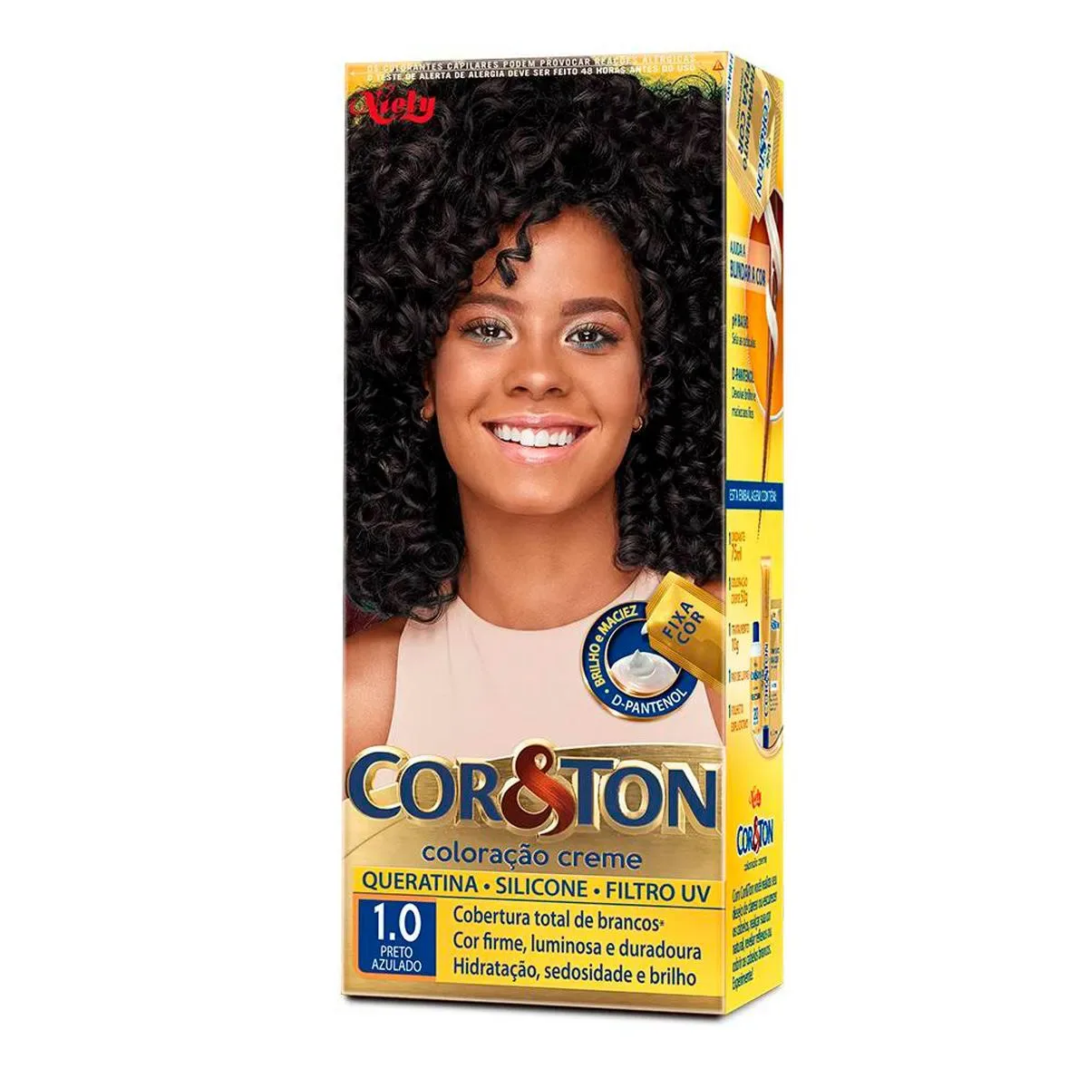 TINTURA COR TON PRETO AZUL 1.0