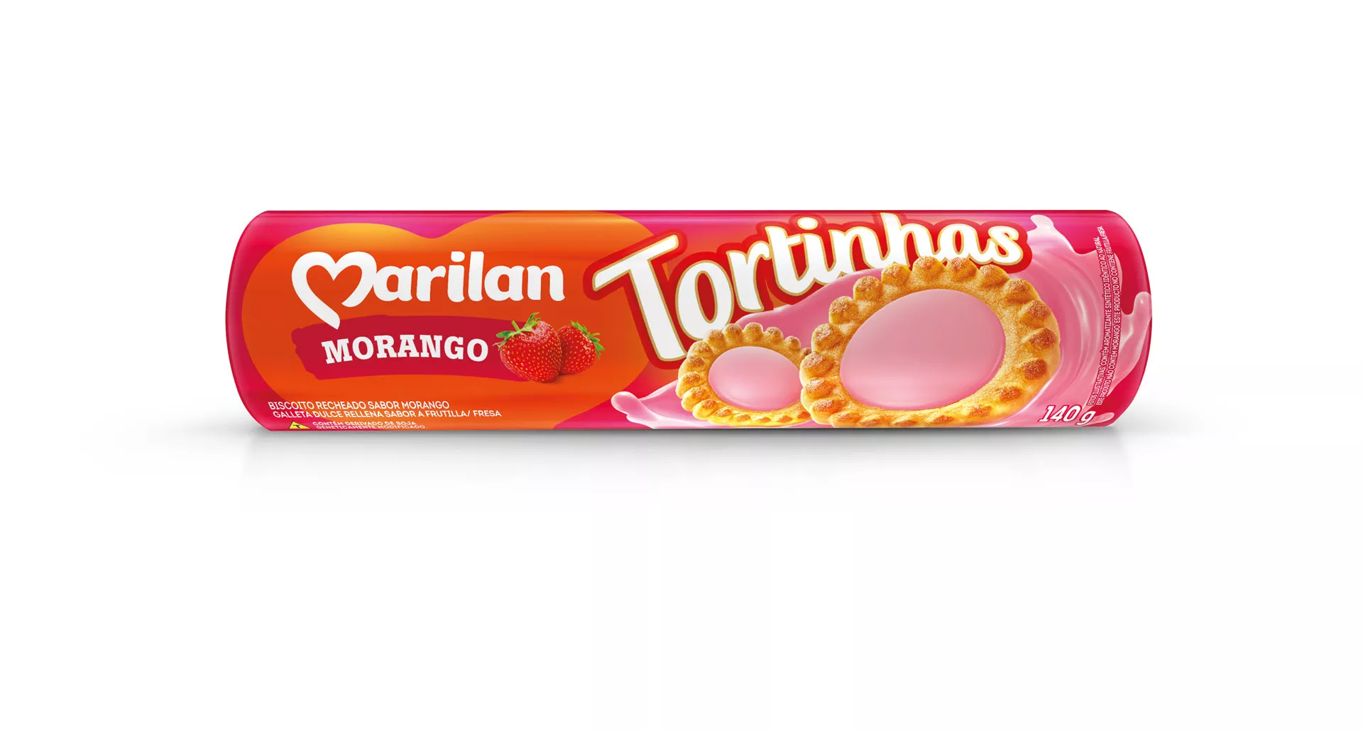 BISC MARILAN TORTINHAS 300G MORANGO