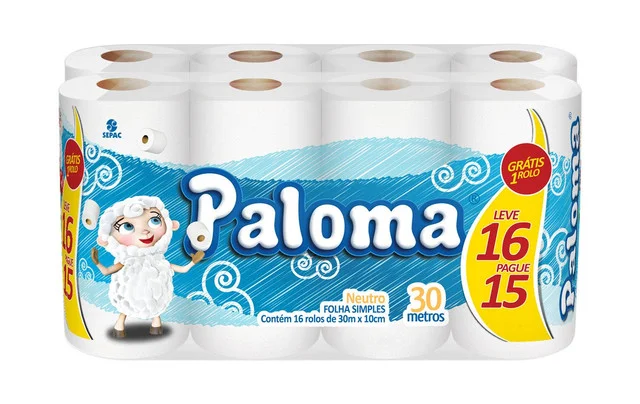 PAPEL HIG PALOMA NEUTRO FS 16X30M