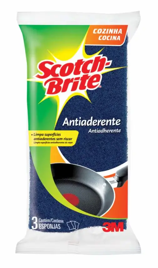 ESPONJA ANTIADERENTE SCOTCH BRITE 3M UNID