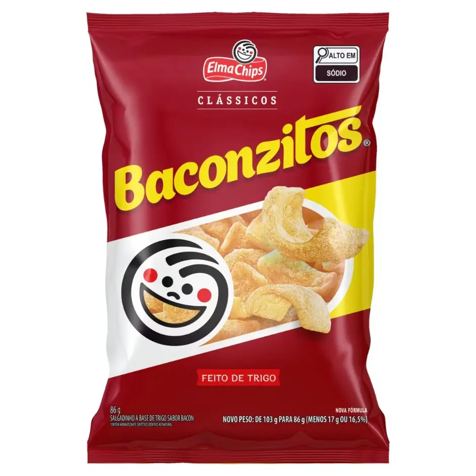SALG ELMA CHIPS BACONZITOS 86G