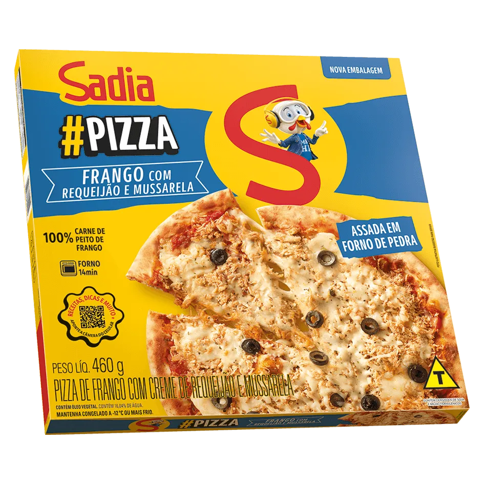 PIZZA SADIA 460G FRANGO REQUEIJAO MUSSARELA